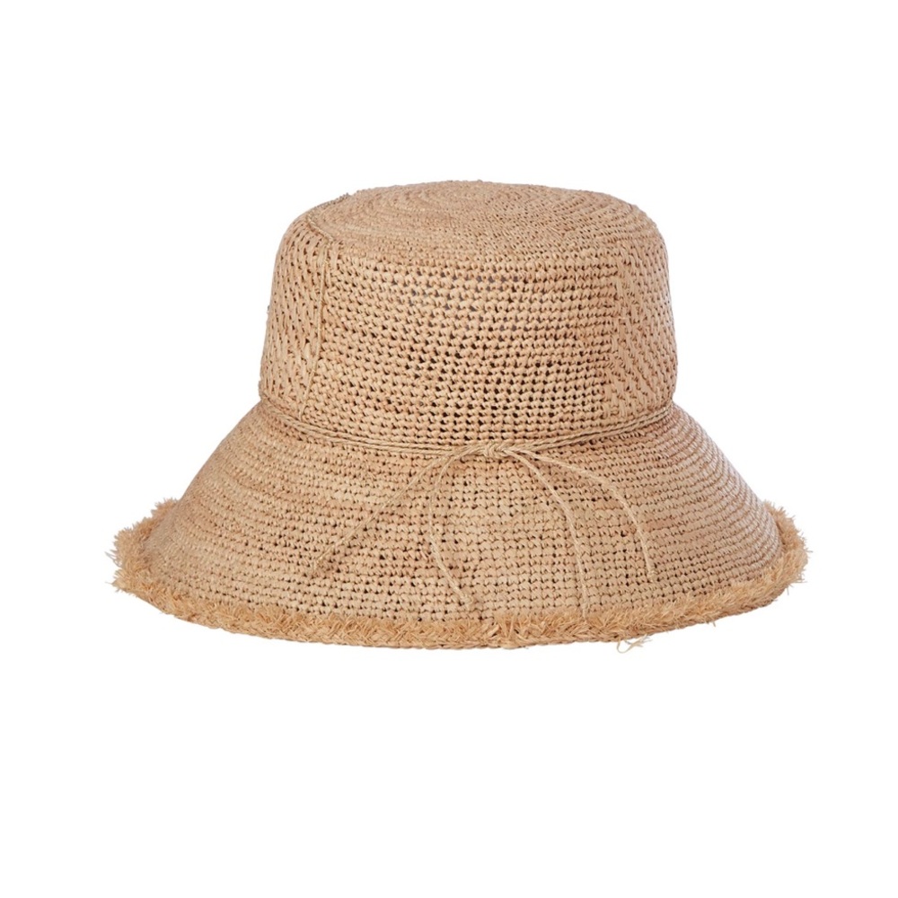 Flora Bella Teagan straw  bucket hat